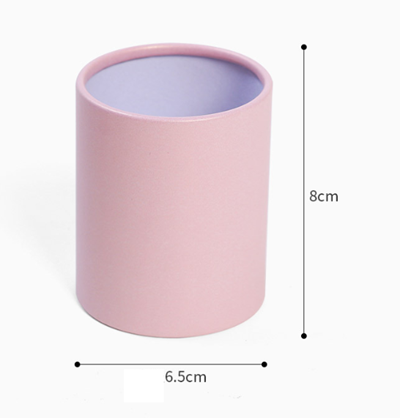 pink cylinder hatbox